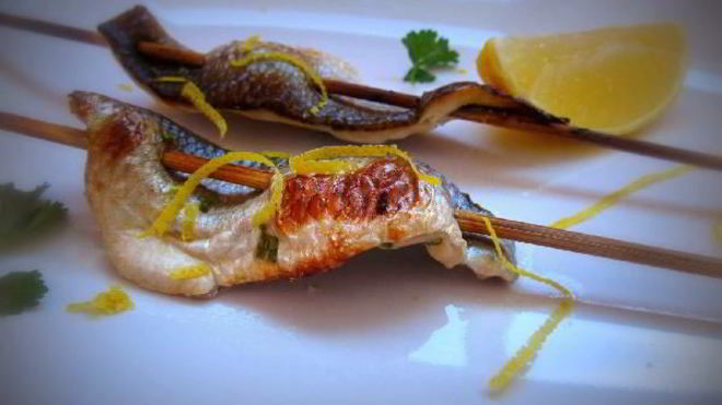 Рецепт Шашлычков из рыбы с медом и розмарином