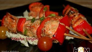 Рецепт Шашлычков из семги