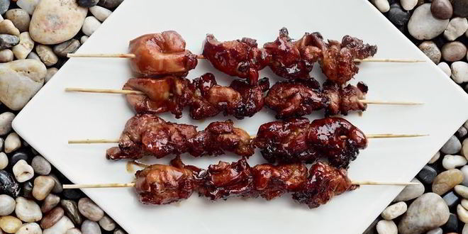 Рецепт шашлычков якитори из цесарки