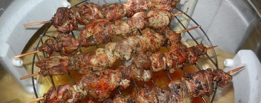 Шаг 4: шашлычка с запечеными фаршированными репками