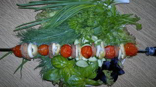 Рецепт Шашлыка из бычьих яиц в духовке