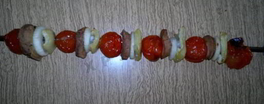 Шаг 12: шашлыка из бычьих яиц в духовке