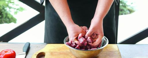 Шаг 2: шашлыка из говядины с острой сальсой