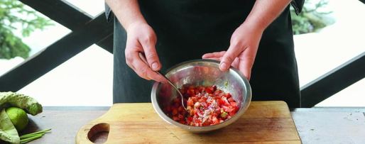 Шаг 3: шашлыка из говядины с острой сальсой