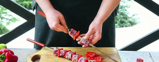 Шаг 4: шашлыка из говядины с острой сальсой