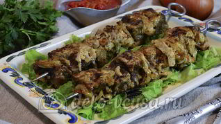Рецепт Шашлыка из говядины в духовке