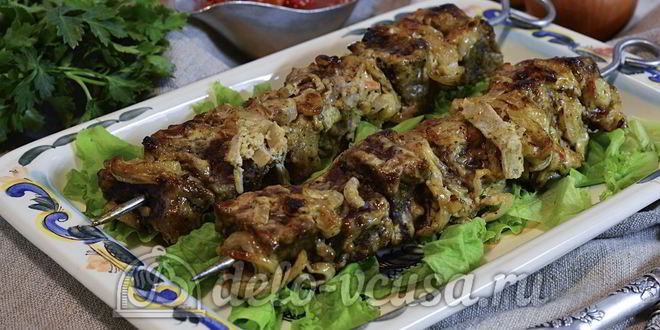 Рецепт шашлыка из говядины в духовке