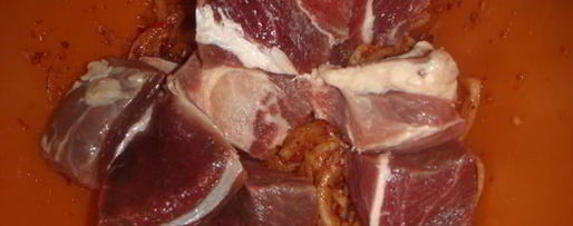 Шаг 2: шашлыка из говядины