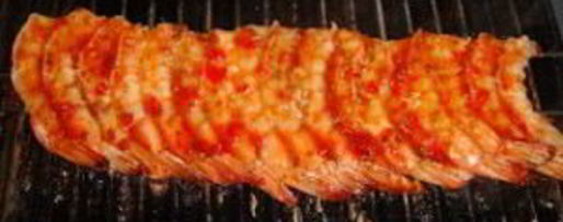 Шаг 6: шашлыка из креветок на шпажках