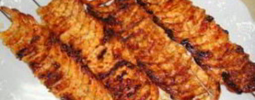 Шаг 7: шашлыка из креветок на шпажках