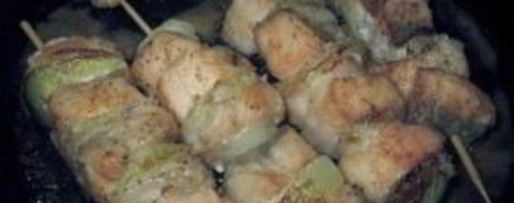 Шаг 5: шашлыка из рыбы на шпажках