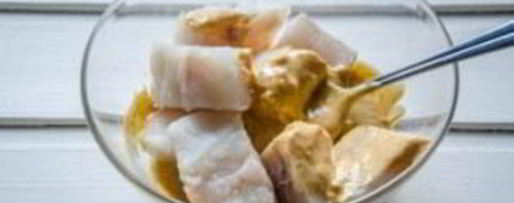 Шаг 2: шашлыка из рыбы трески