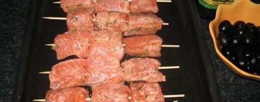 Шаг 1: шашлыка из семги