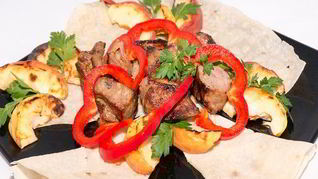 Рецепт Шашлыка из свинины и яблок на гриле