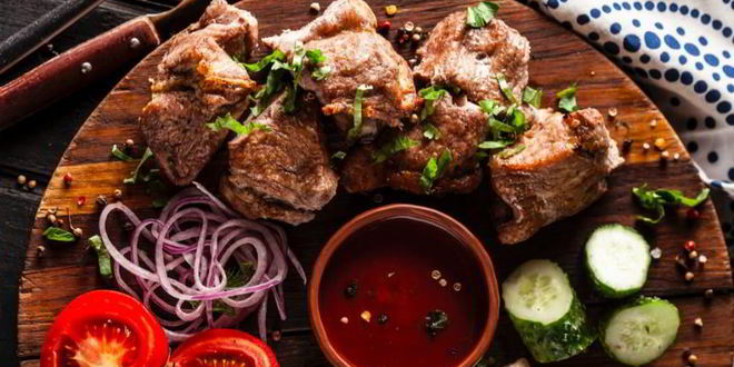 Рецепт шашлыка из свинины, маринованной с луком