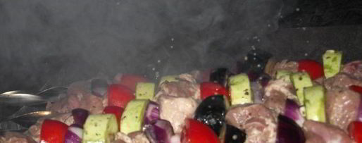 Шаг 4: шашлыка из свинины с овощами в луковом маринаде