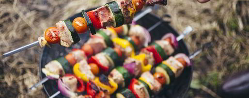 Шаг 10: шашлыка из свинины с овощами