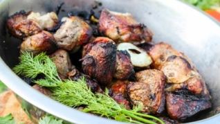 Рецепт Шашлыка из свинины с уксусом и луком