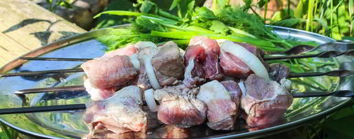 Шаг 2: шашлыка из свинины с уксусом и луком
