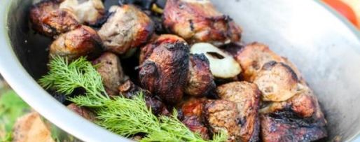 Шаг 5: шашлыка из свинины с уксусом и луком