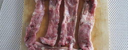 Шаг 4: шашлыка из свинины в виде рулетиков