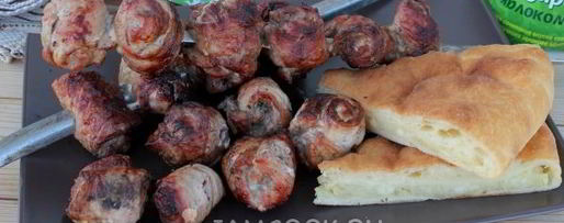 Шаг 11: шашлыка из свинины в виде рулетиков