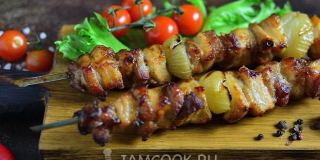Рецепт шашлыка из свиной грудинки