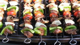 Рецепт Шашлыка из ягненка с мятой и помидорами