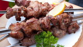 Рецепт Шашлыка с мятой и чесноком