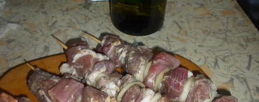Шаг 2: шашлыка в белом вине на сковороде