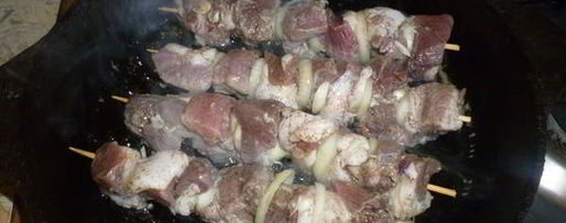 Шаг 3: шашлыка в белом вине на сковороде