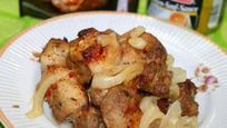 Рецепт Шашлыка в духовке из свинины в рукаве