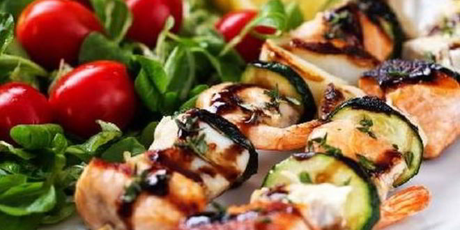 Рецепт шашлыков из морепродуктов