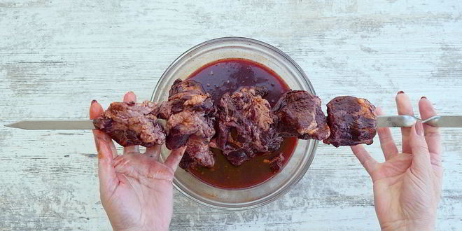 Рецепт вишневого маринада для шашлыка