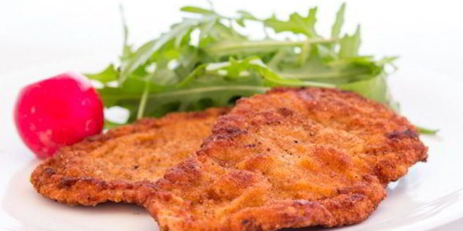 Рецепт быстрого шницеля в тройной панировке