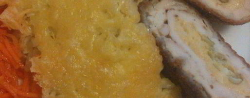 Шаг 6: куриного шницеля с рисовой запеканкой