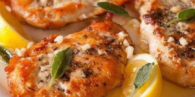 Рецепт куриного шницеля с шалфеем