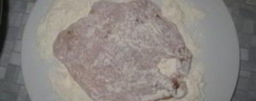 Шаг 3: куриного шницеля в панировке