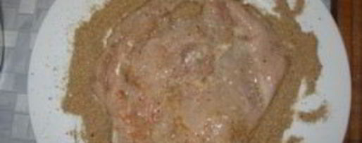 Шаг 4: куриного шницеля в панировке