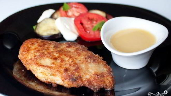 Рецепт Куриных шницелей с пармезаном