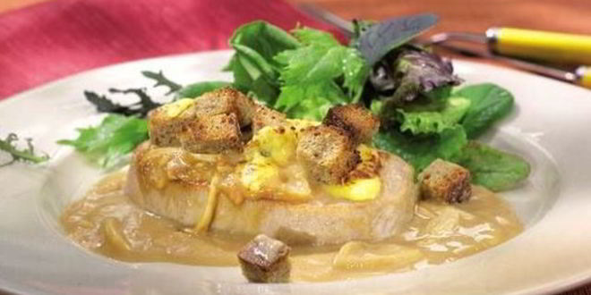 Рецепт парижского лукового шницеля