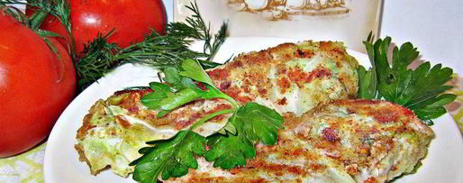 Шаг 13: пикантных шницелей из молодой капусты