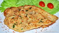 Рецепт Шницеля из курицы по-милански