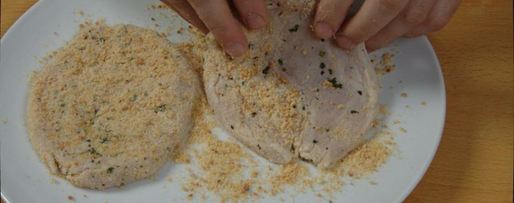 Шаг 2: шницеля из курицы с арахисом