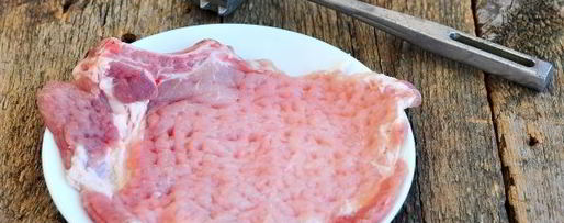 Шаг 2: шницеля из свиной корейки на кости