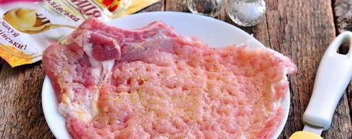 Шаг 5: шницеля из свиной корейки на кости