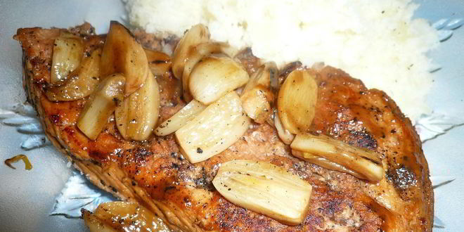 Рецепт шницеля с чесноком