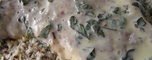 Шаг 5: шницеля с мятой, миндалем и кедровыми орешками