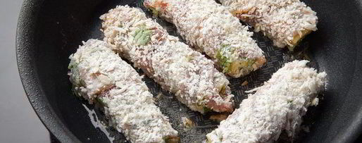 Шаг 4: шницеля с сыром в беконе