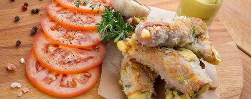 Шаг 5: шницеля с сыром в беконе